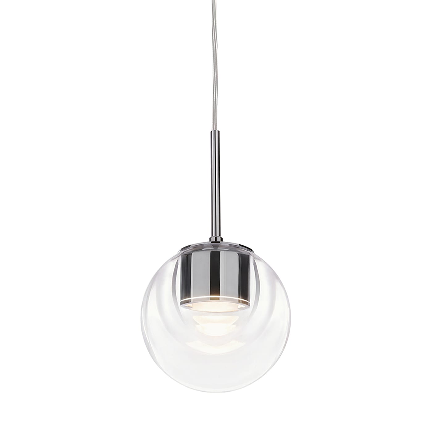 DEW Chrome Suspension Lamp by KDLN