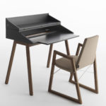 Bureau Black Writing Desk by Casamania & Horm