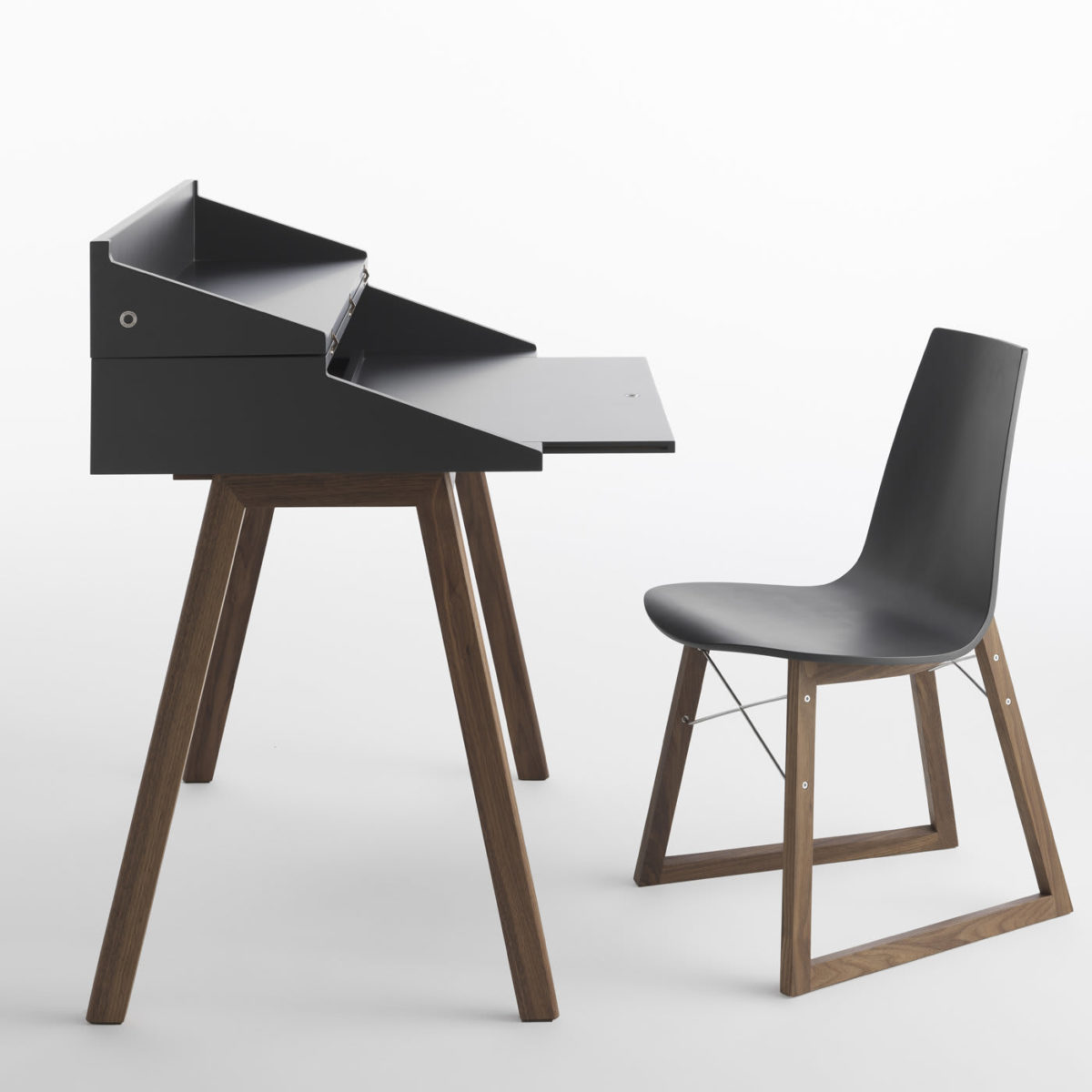 Bureau Black Writing Desk by Casamania & Horm