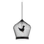 Twee T. Black Small Suspension Lamp by Casamania & Horm