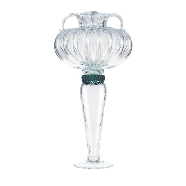 Hera Transparent & Green Vase by Driade