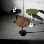 Walnut Tulip Side Table by SOVET Italia