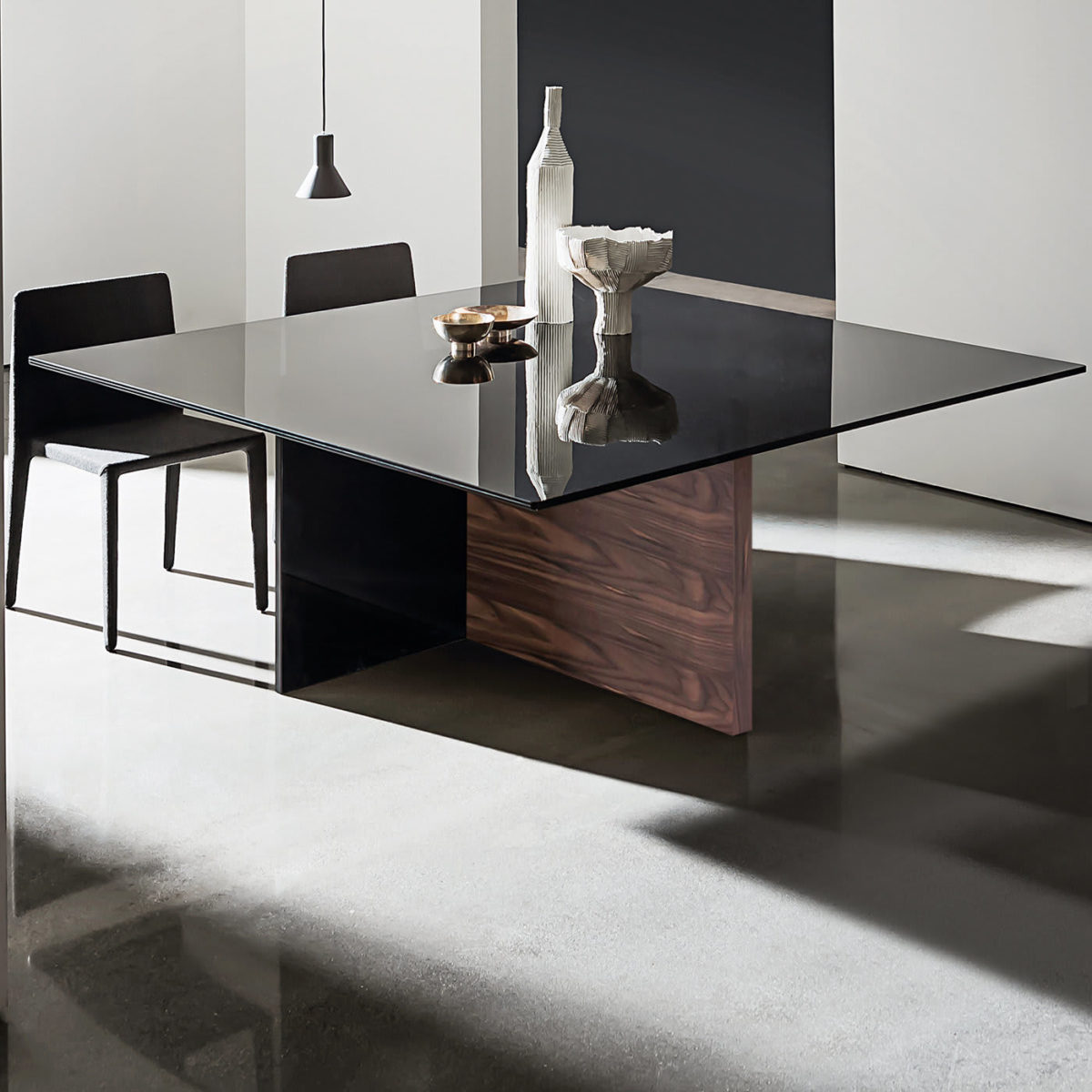 Oak and Glass Regolo Table by SOVET Italia