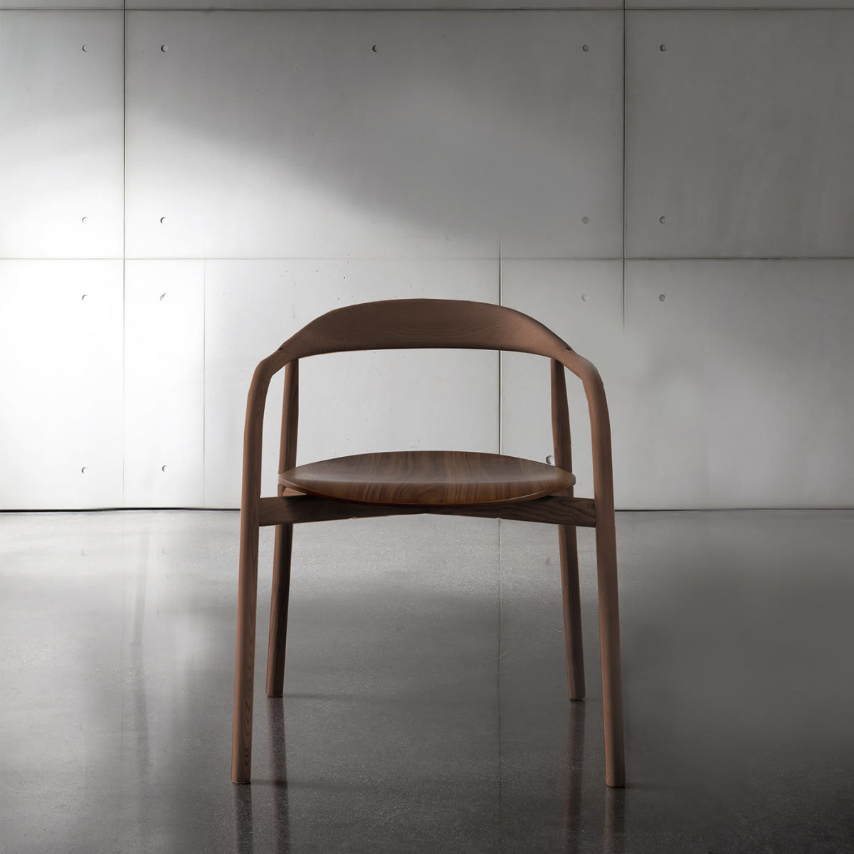 Autumn Chair with Walnut Finish by SOVET Italia