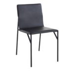 Tout Le Jour Black Leather Chair by Casamania & Horm