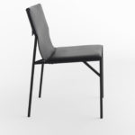 Tout Le Jour Black Leather Chair by Casamania & Horm