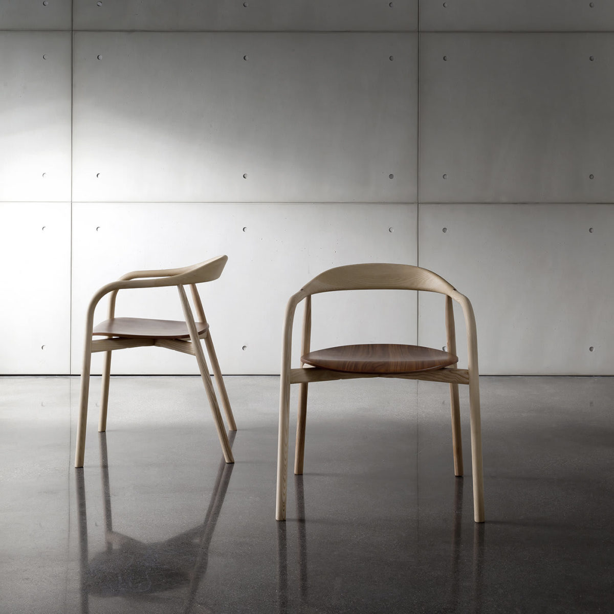 Autumn Chair with Walnut Seat by SOVET Italia