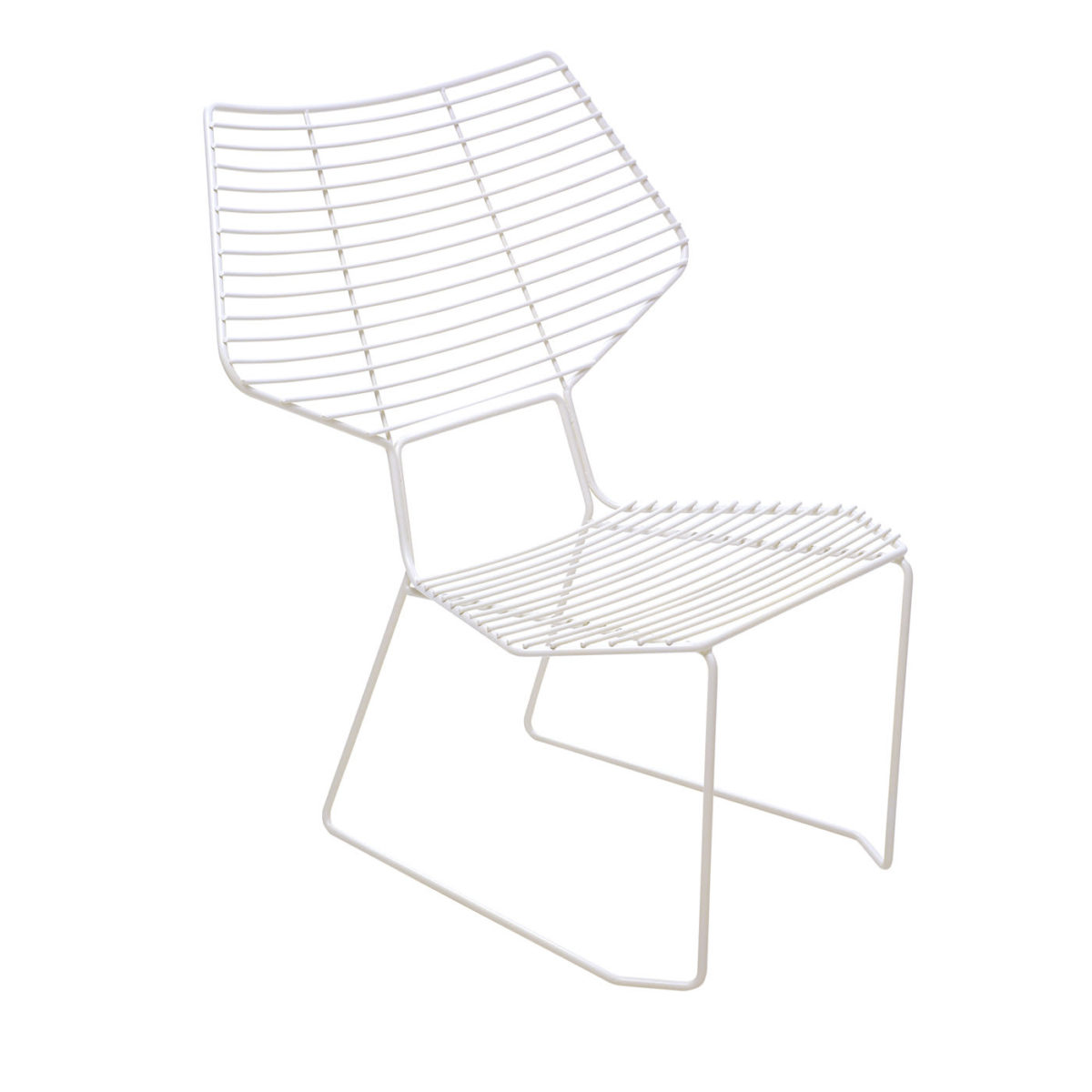 Alieno Peacock White Chair with Cushion by Casamania & Horm