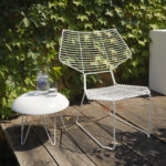 Alieno Peacock White Chair with Cushion by Casamania & Horm