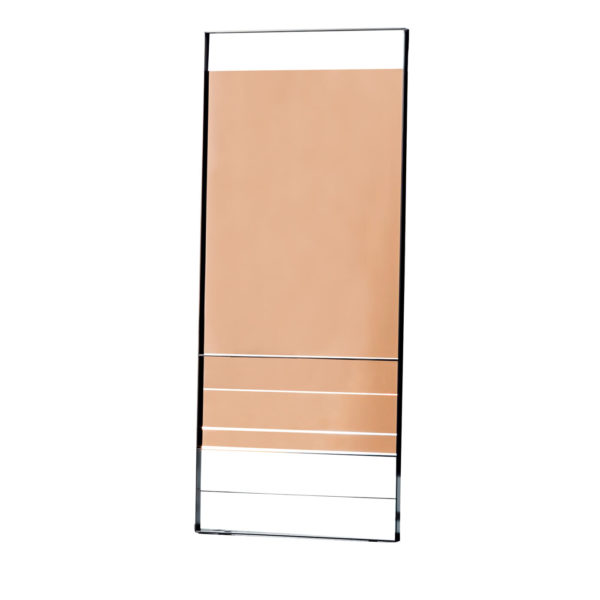 Pink Rectangular Visual Mirror by SOVET Italia