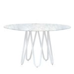 Meduse Dining Table with Carrara Marble Top by Casamania & Horm