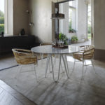 Meduse Dining Table with Carrara Marble Top by Casamania & Horm