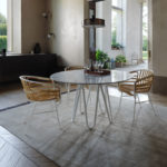 Meduse Dining Table with Carrara Marble Top by Casamania & Horm