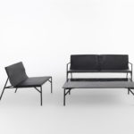 Tout Le Jour Black Sofa by Casamania & Horm