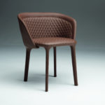 Lepel Brown Leather Chair by Casamania & Horm