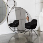 Cadira Wire Black Chair with Armrests by SOVET Italia