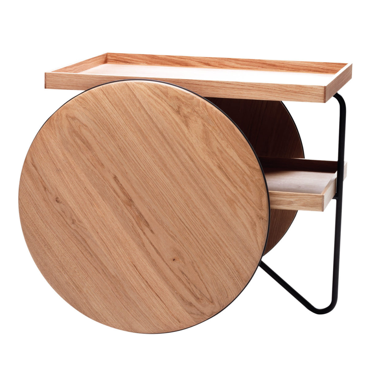 Chariot Wood Trolley Table by Casamania & Horm