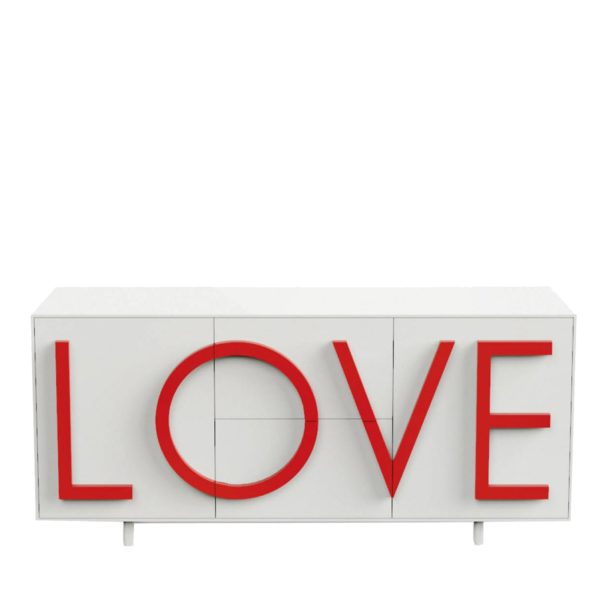 Love White & Red Sideboard by Driade