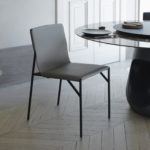 Tout Le Jour Taupe Leather Chair by Casamania & Horm