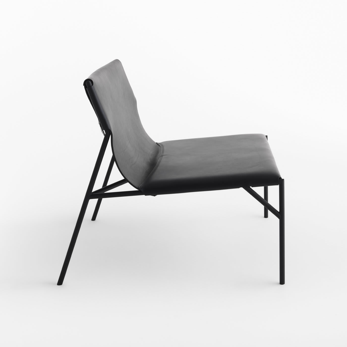 Tout Le Jour Black Lounge Chair by Casamania & Horm