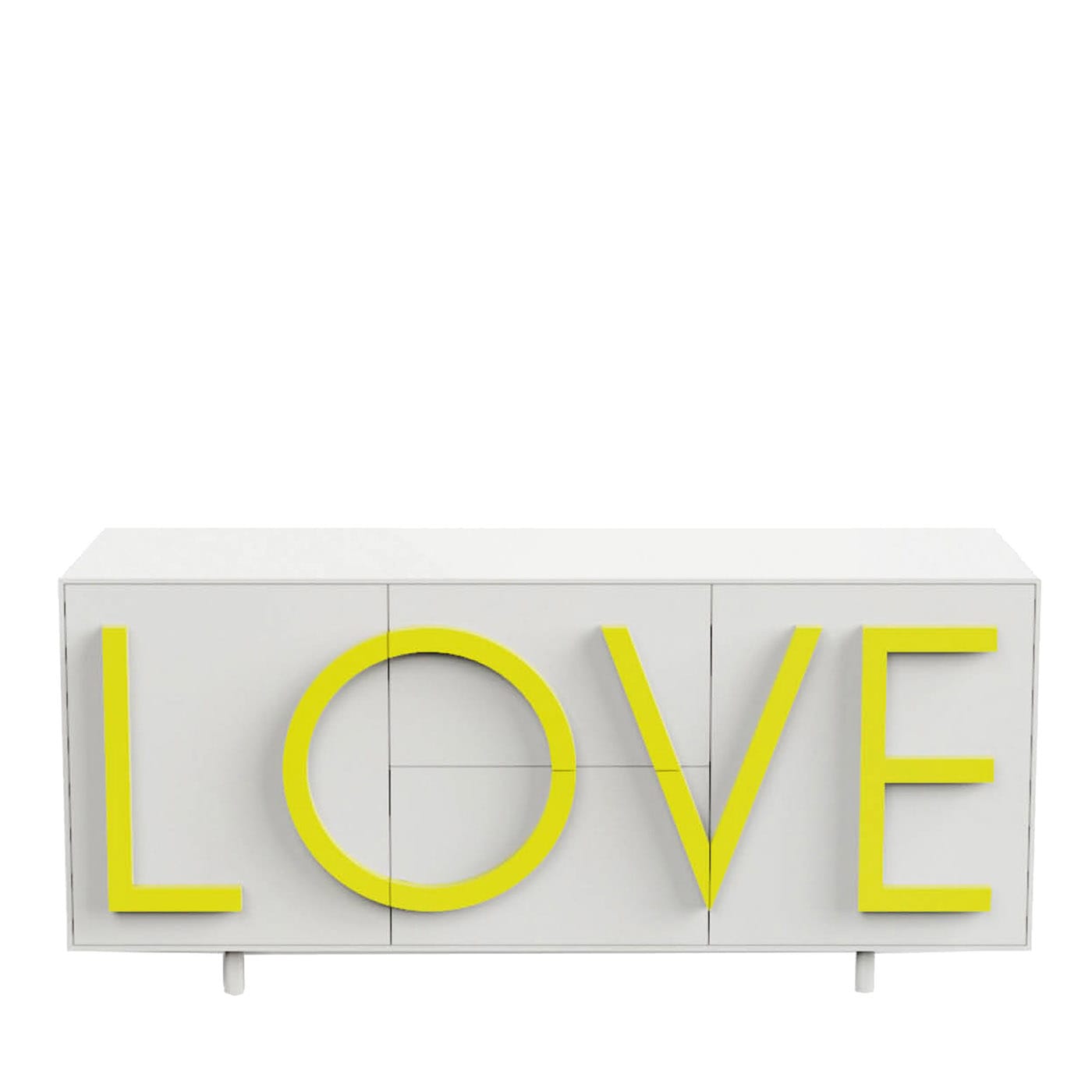 Love Small White & Yellow  Sideboard by Driade