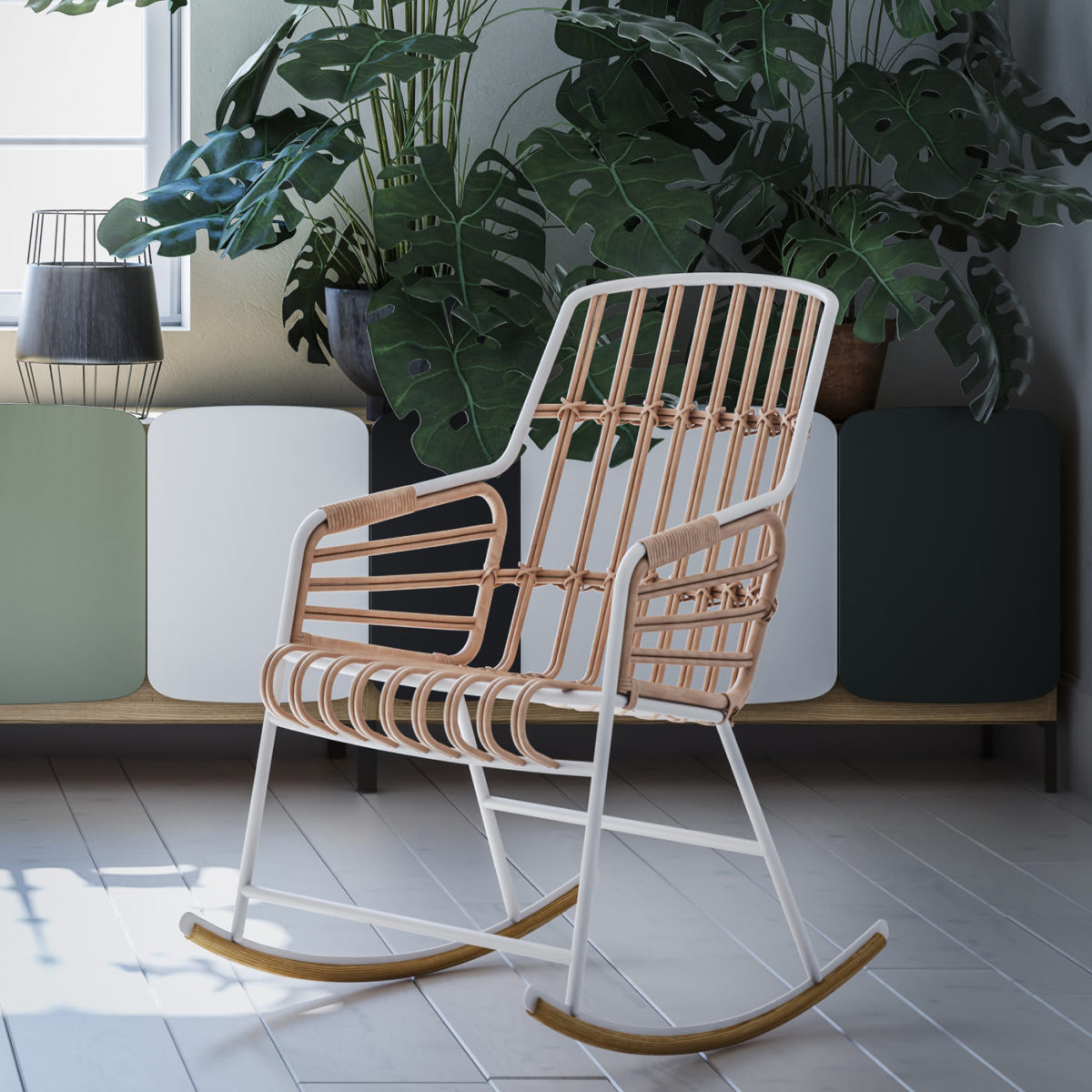 Raphia Rocking Chair by Casamania & Horm