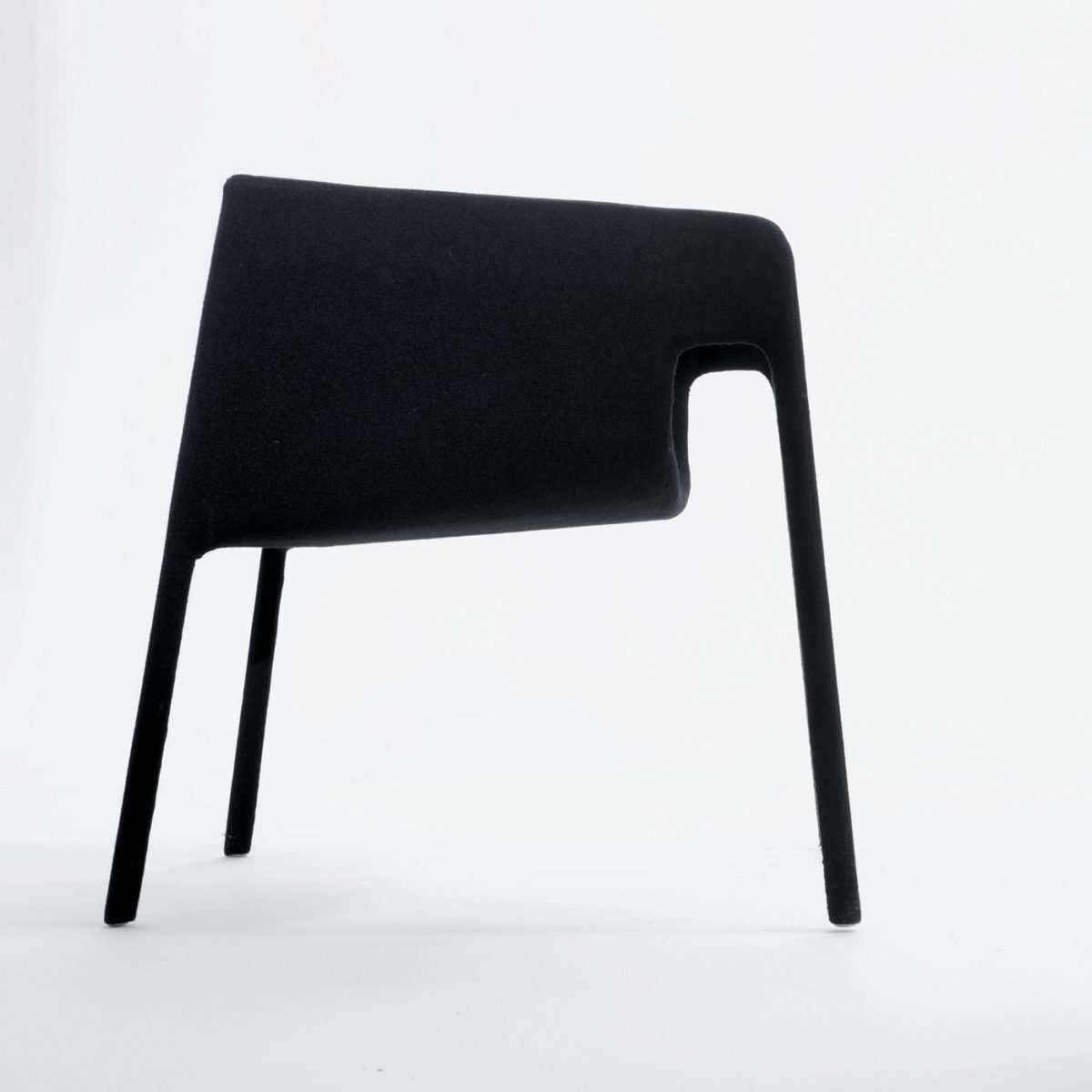 Lobby Black Leather Chair by Casamania & Horm