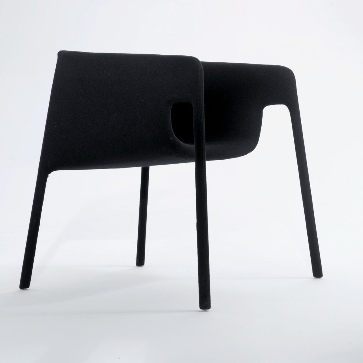 Lobby Black Leather Chair by Casamania & Horm