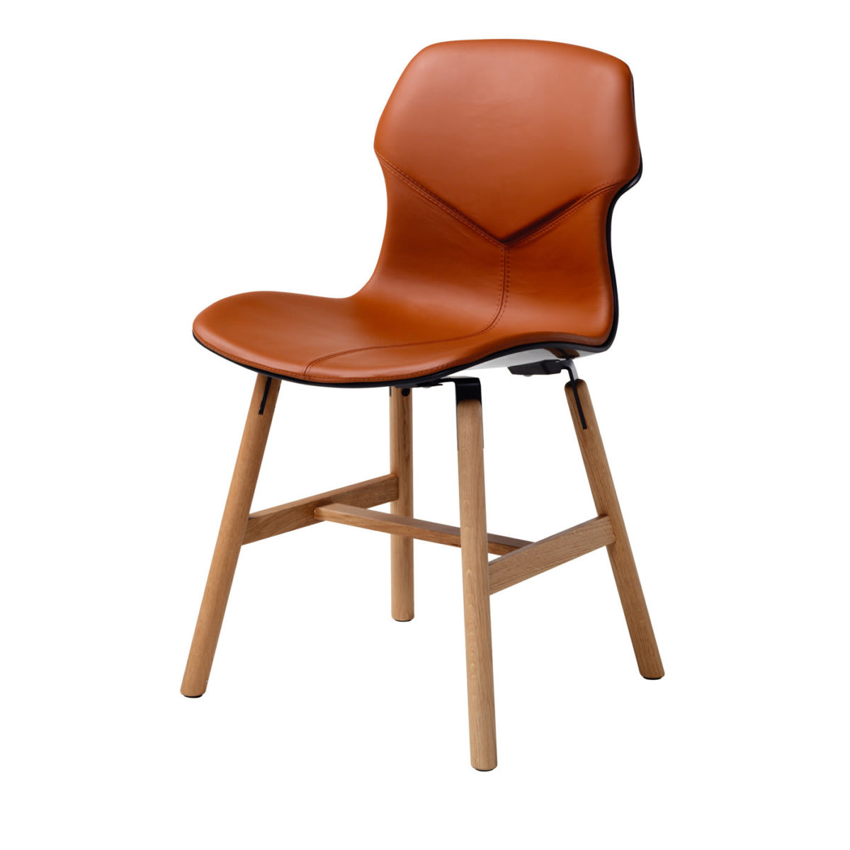 Stereo Set of 2 Brown Leather Chairs by Casamania & Horm