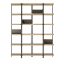 Zigzag 5-Shelf Durmast & Bronze  Bookcase by Driade