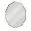 Visual Decagonal Brass Mirror by SOVET Italia