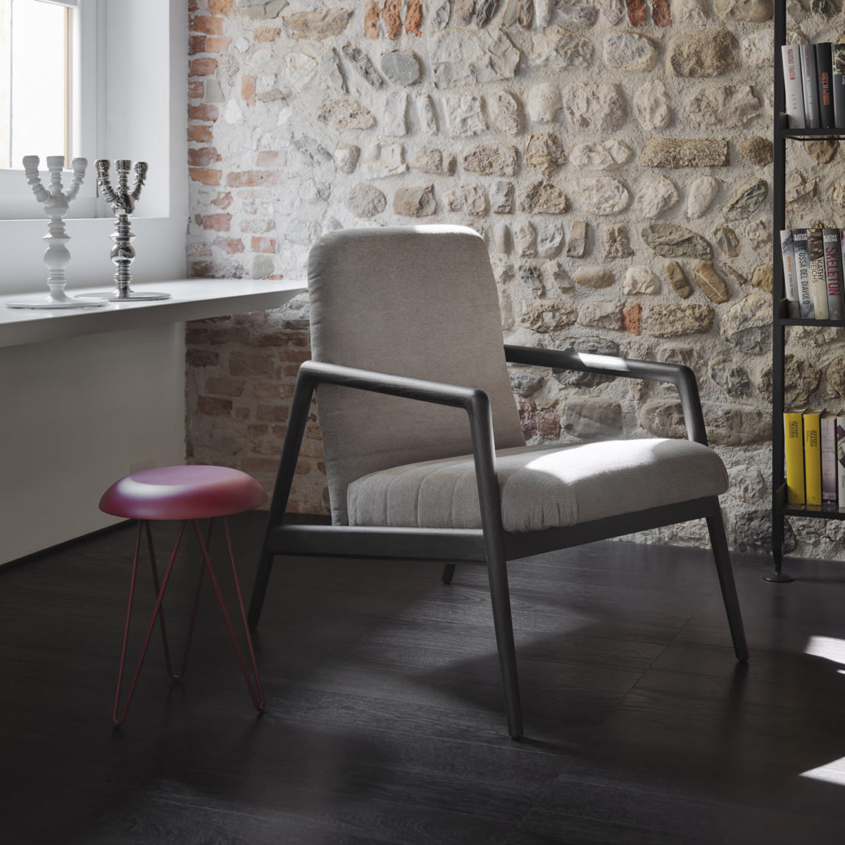 Carnaby Light Gray  Armchair by Casamania & Horm