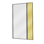 Campos Vertical Mirror in Extralight and Gold by SOVET Italia