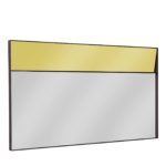 Campos Horizontal Mirror in Extralight and Gold by SOVET Italia