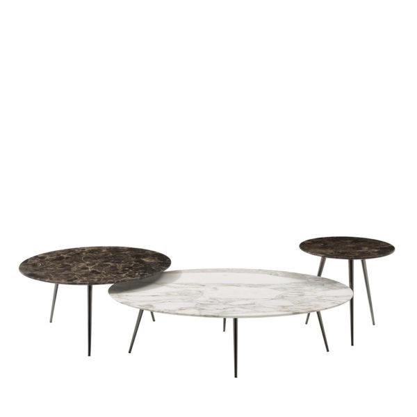 Set of 3 Cinquanta Oval Nesting Tables by Bodema