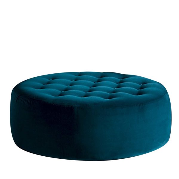 Button Blue Ottoman by Bodema