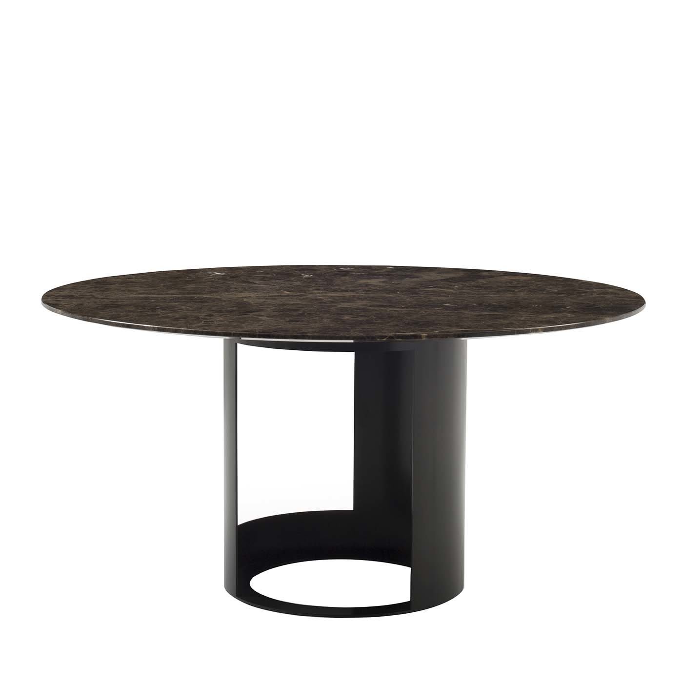 Ci Dining Table in Brown Emperador Marble by Bodema