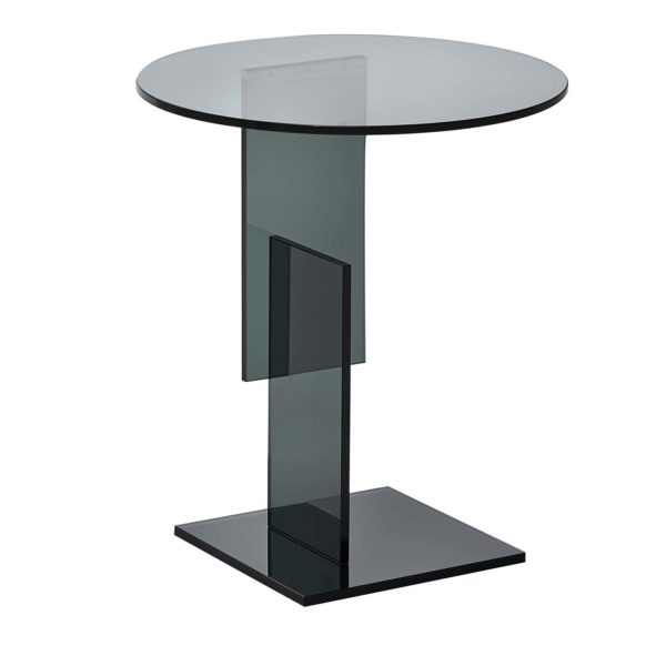 Don Gerrit All-Grey Side Table by Glas Italia