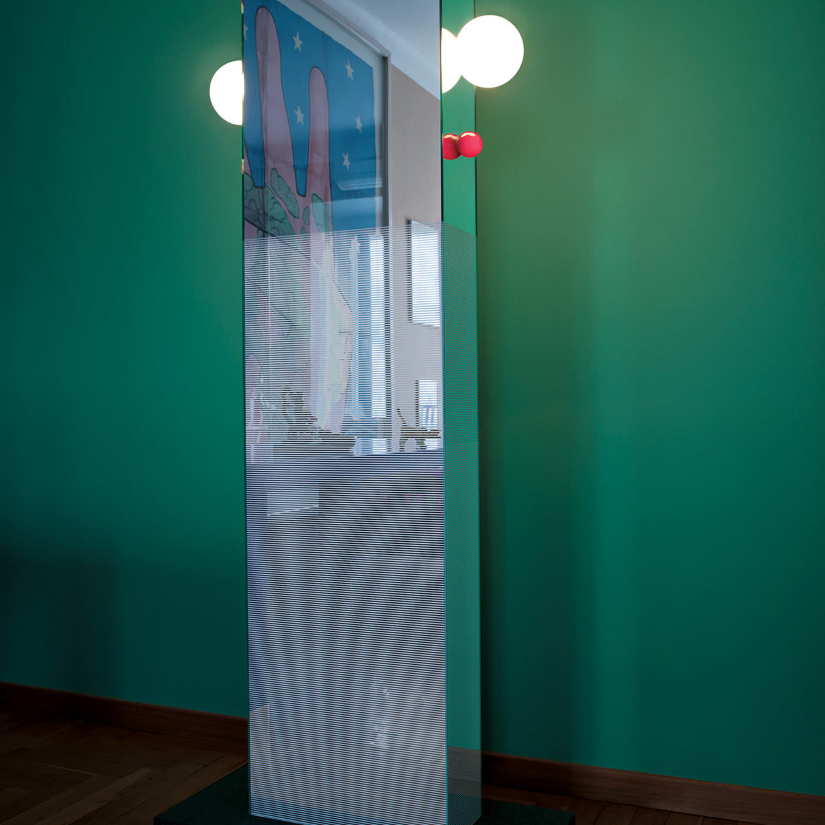 Shibam 2 Totem Mirror by Glas Italia