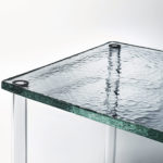 Nesting Clear and Green Coffee Table by Glas Italia