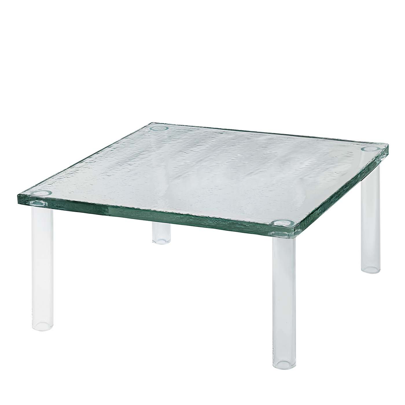 Nesting Clear and Green Coffee Table by Glas Italia