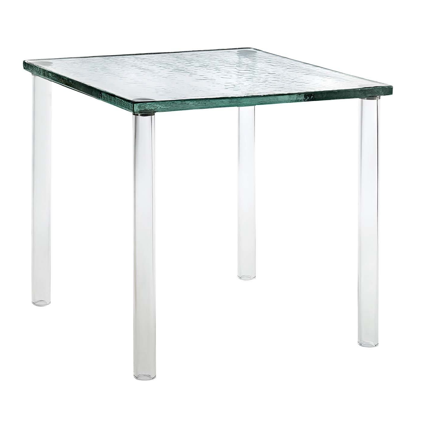 Nesting Clear Tall Side Table by Glas Italia