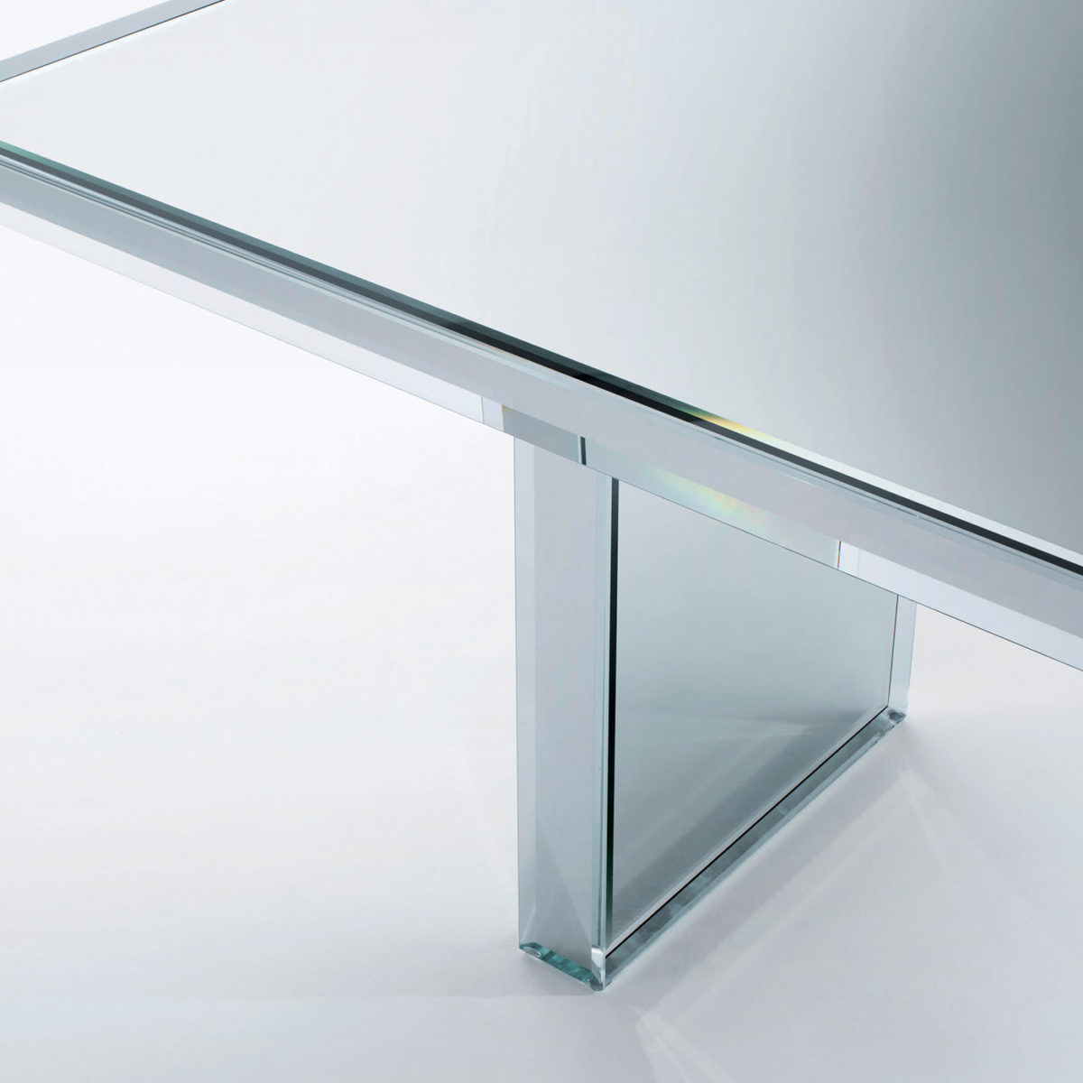 Prism Mirror Table by Glas Italia