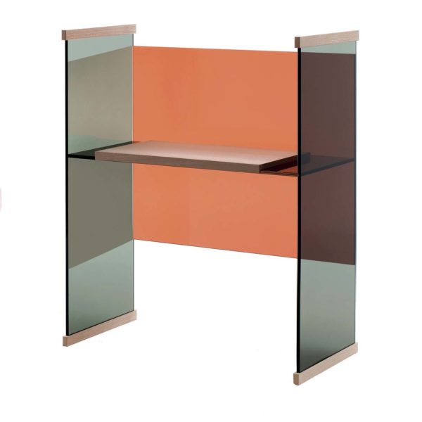 Diapositive Grey Desk by Glas Italia