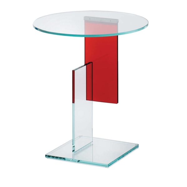 Don Gerrit Red Side Table by Glas Italia