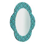 Settecento Green and Light Blue Mirror by Glas Italia