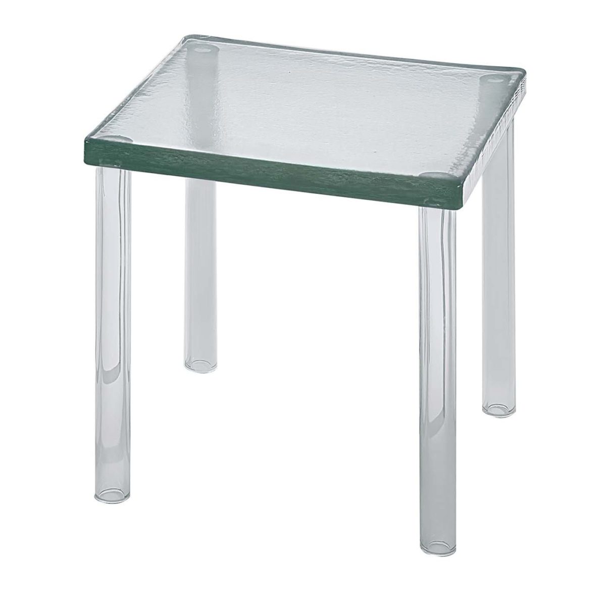 Nesting Clear and Green Low Side Table by Glas Italia