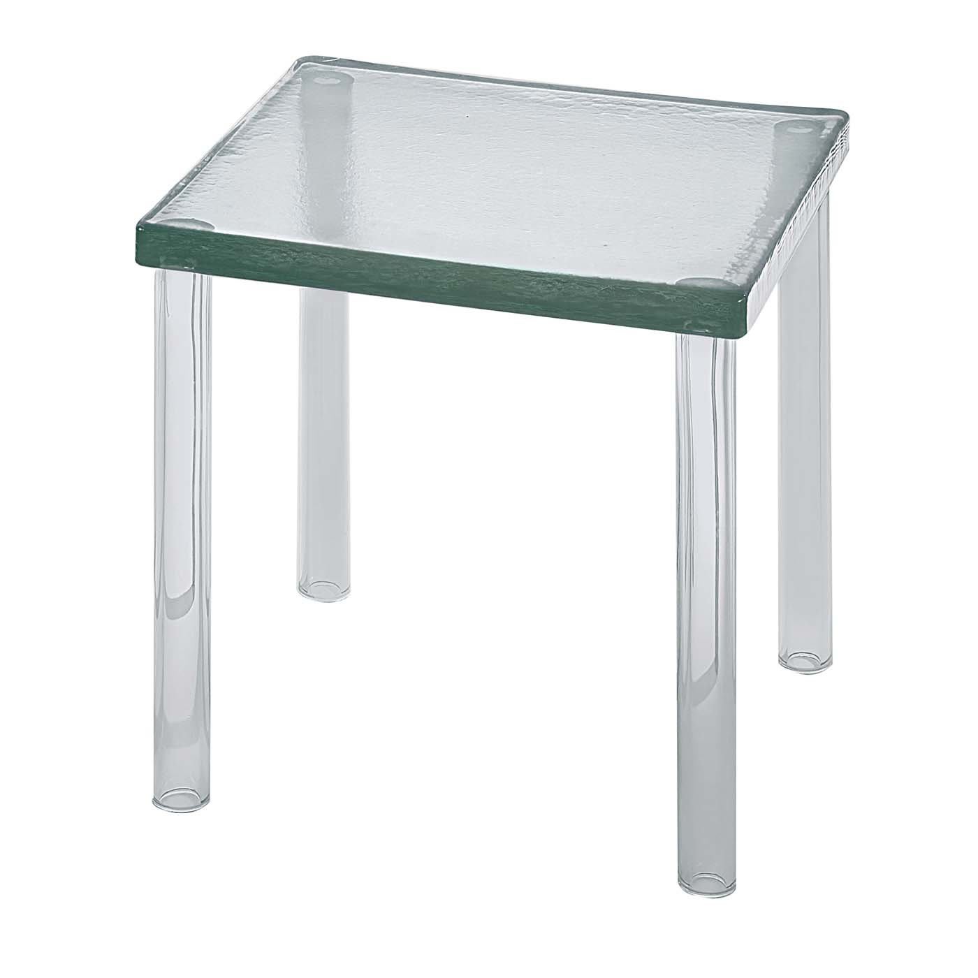 Nesting Clear and Green Low Side Table by Glas Italia