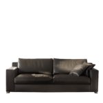 Roger Mocha Leather Sofa by CTS Salotti