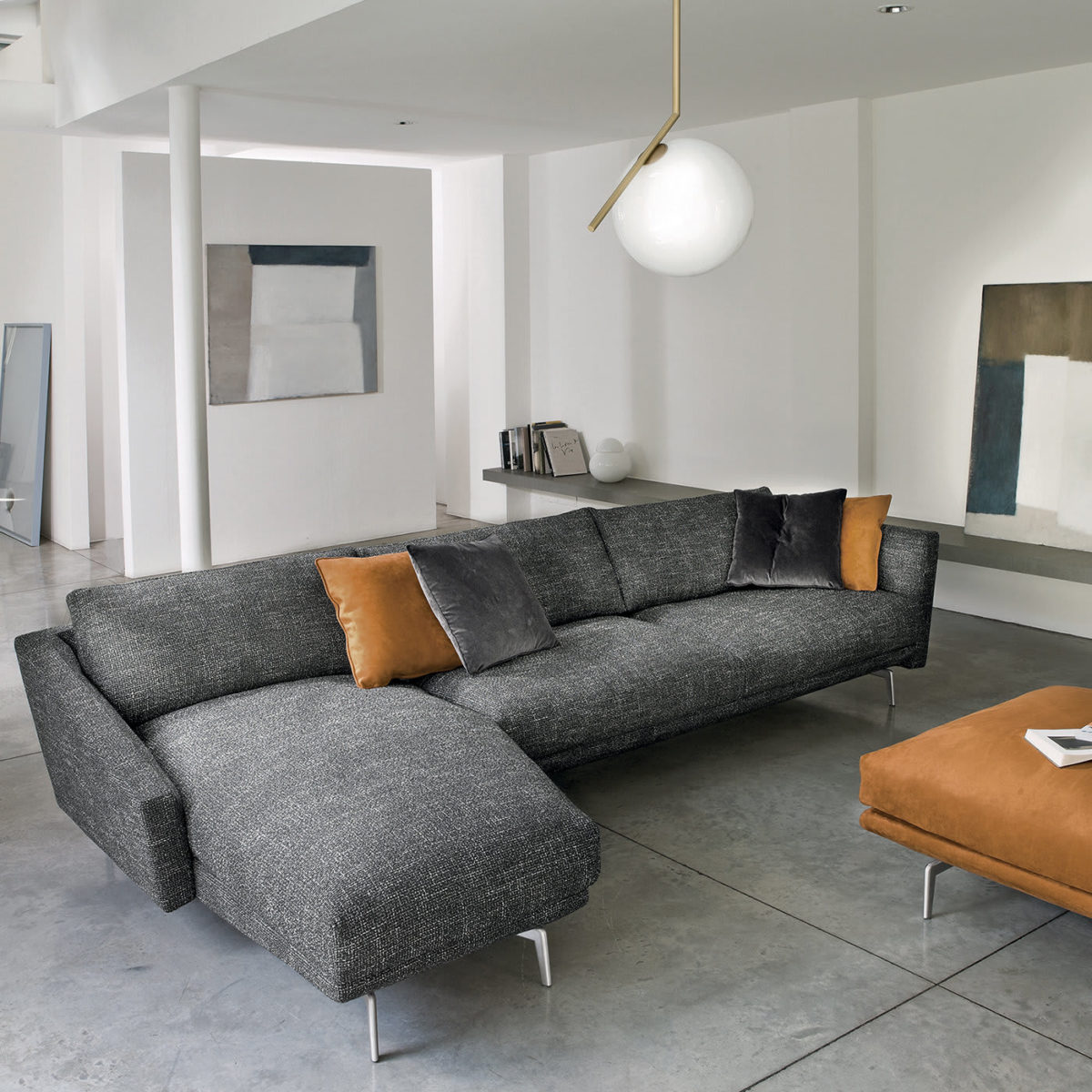 Urban Grey Sectional Sofa by CTS Salotti